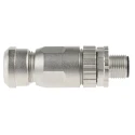HARTING Circular Connector, 8 Contacts, Cable Mount, M12 Connector, Plug, Male, IP67, Die Cast Zinc Housing 21033291801