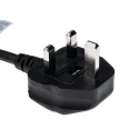 RS PRO IEC C13 to BS1363 Power Cord, 2 m Black Low Smoke Zero Halogen, 250V 5A BS1363