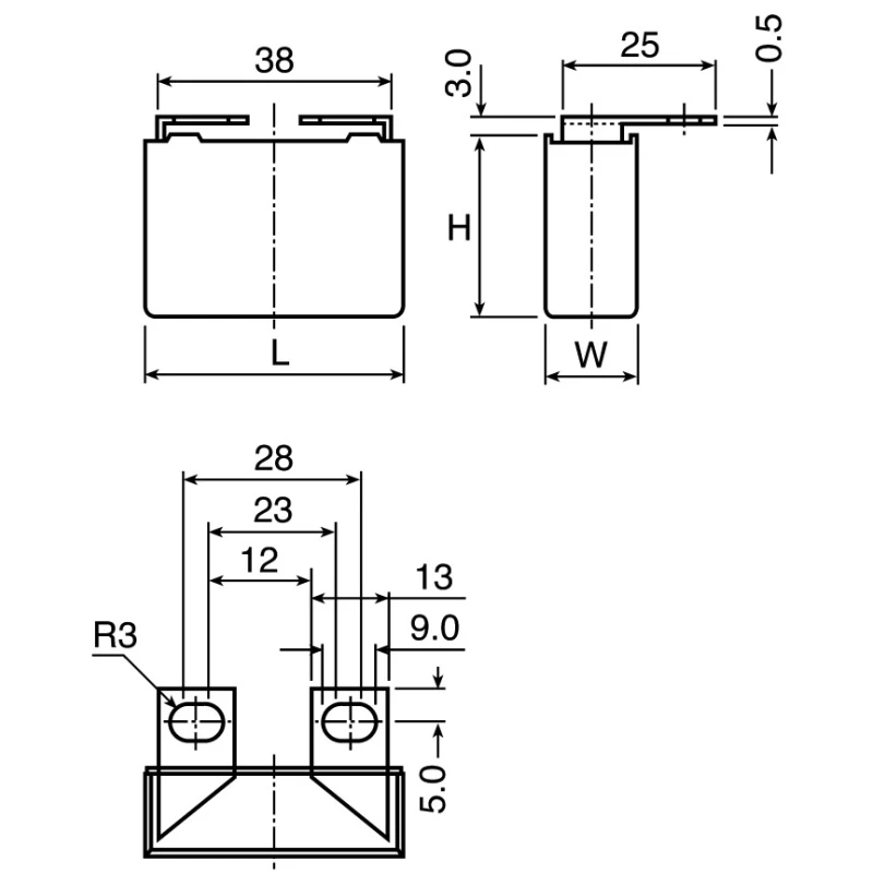 TDK Film Capacitor 470 nF 480V AC 1 kV DC Tab Mount B32656S0474K564