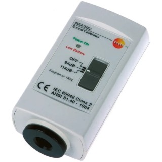 Testo Sound Level Calibrator 114 dB Output, ±0.5 dB Accuracy, 1 in Microphone, Model 0554 0452