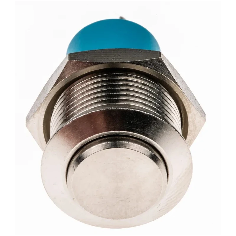 APEM AV Series Push Button Switch, Latching, Through Hole, 16.2 mm Cutout, SPST, IP65, 24 V dc 250 V ac AV0611A200