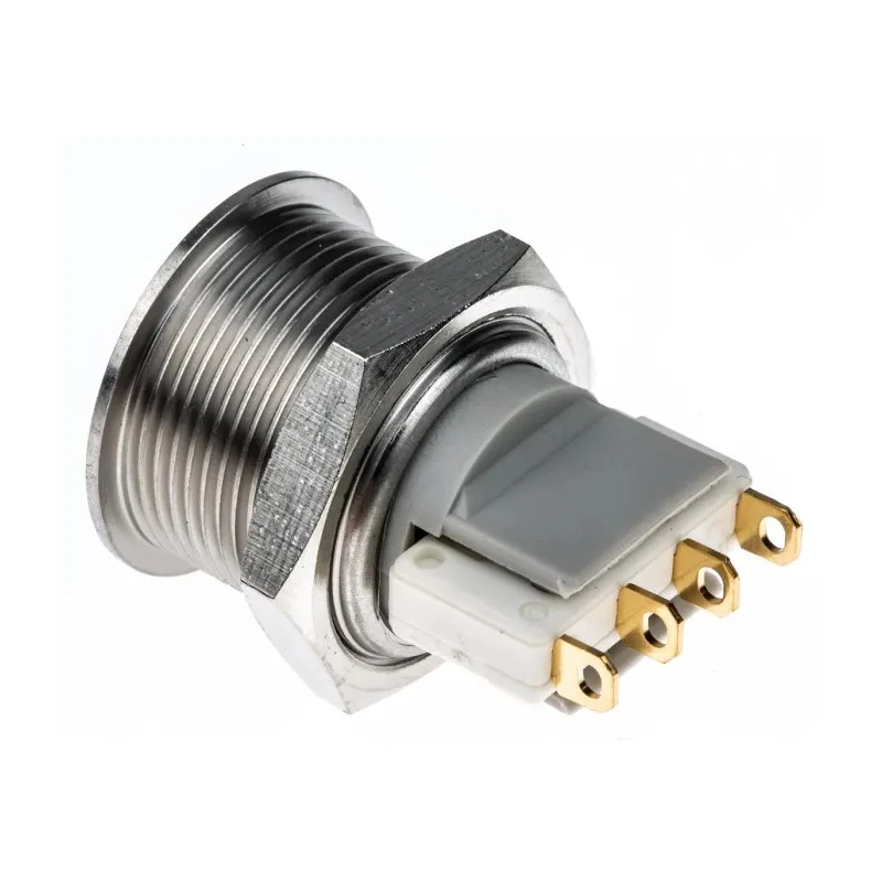 APEM AV Series Push Button Switch Momentary Panel 19.2 mm Cutout SPDT IP65 AV19LP407