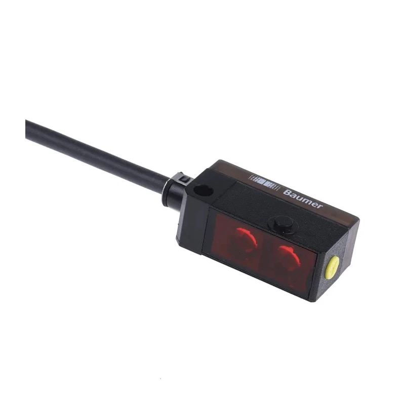 Baumer Diffuse Photoelectric Sensor Block Sensor 20 mm to 120 mm Detection Range PNP Output IP65 FHDK 10P5101