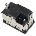Schurter C14 Straight Snap-in IEC Connector Male 10A 250V Fuse Size 5 x 20 mm KM01.1205.11