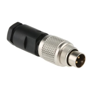 binder Circular Connector 4 Contacts Cable M9 Plug Male IP67 Series 712 99.0409.00.04