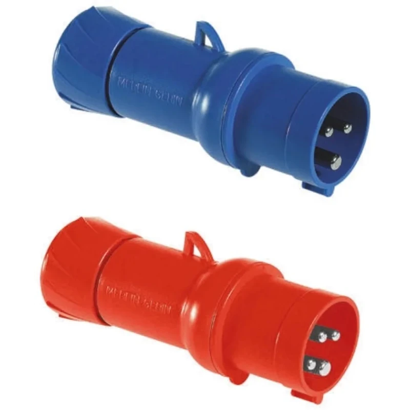 Schneider Electric Mureva IP44 Red Cable Mount 3P+PE Straight Industrial Power Connector 32A 415V 