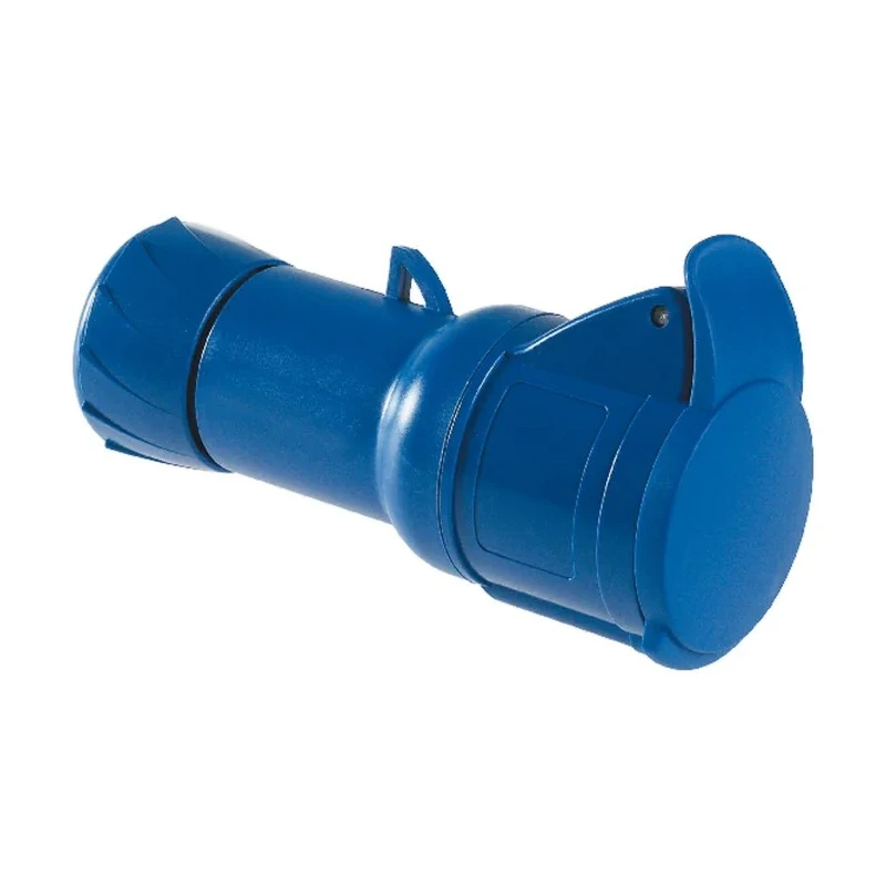 Schneider Electric Industrial Power Connector Cable Mount 2P+PE 32A 230V IP44 Blue PratiKa 