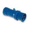 Schneider Electric Mureva IP44 Blue Cable Mount 2P+PE Straight Industrial Power Connector 32A 230V