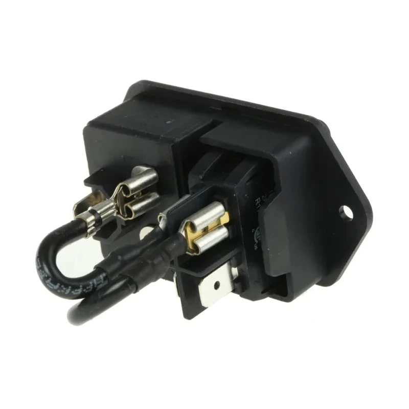 Schurter C20 Straight Panel Mount IEC Connector Male, 250V, 20A EC11.0001.001
