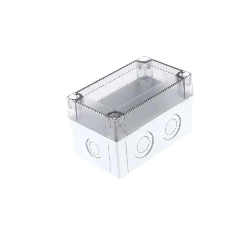Fibox Grey Transparent Lid Polycarbonate Enclosure IP67 IP66 IK08 75 mm x 130 mm x 80 mm PCM 100/75 T ENCLOSURE
