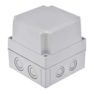 Fibox Grey Grey Lid Polycarbonate Enclosure IP66 IP67 IK08 125 mm x 130 mm x 130 mm 