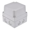 Fibox Grey Grey Lid Polycarbonate Enclosure IP66 IP67 IK08 125 mm x 130 mm x 130 mm