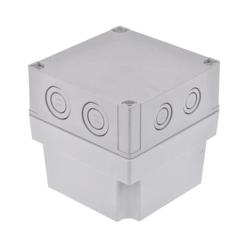 Fibox Grey Grey Lid Polycarbonate Enclosure IP66 IP67 IK08 125 mm x 130 mm x 130 mm 