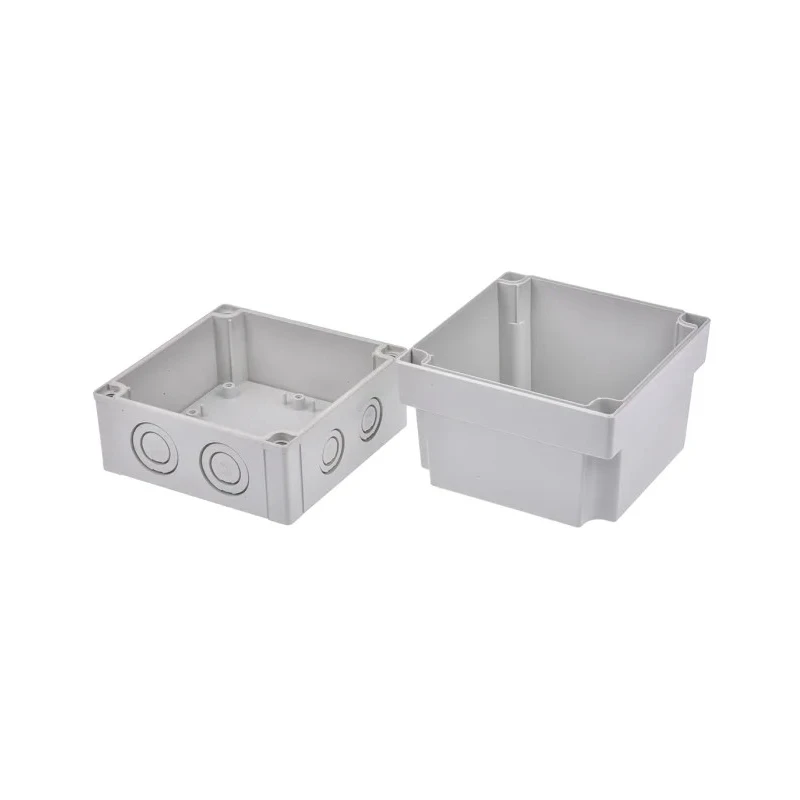 Fibox Grey Grey Lid Polycarbonate Enclosure IP66 IP67 IK08 125 mm x 130 mm x 130 mm 