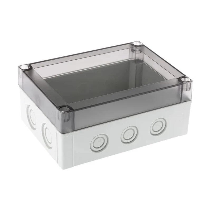 Fibox Grey Clear Lid Polycarbonate Enclosure IP66 IP67 75 mm x 180 mm x 130 mm 