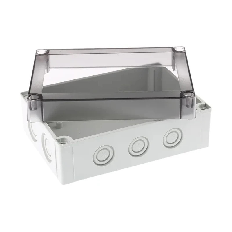 Fibox Grey Clear Lid Polycarbonate Enclosure IP66 IP67 75 mm x 180 mm x 130 mm 