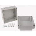 Fibox Polycarbonate Grey Lid General Purpose Enclosure IP67 IP66 IK08 100 mm x 130 mm x 130 mm 