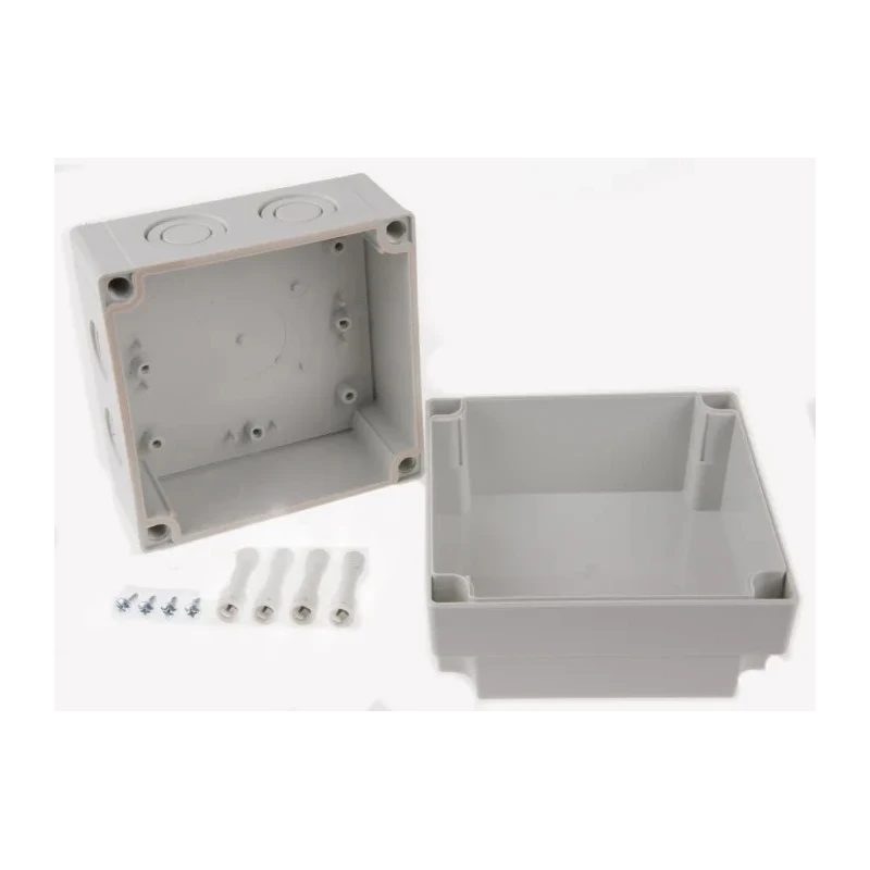Fibox Polycarbonate Grey Lid General Purpose Enclosure IP67 IP66 IK08 100 mm x 130 mm x 130 mm 