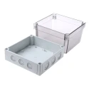 Fibox Grey Clear Lid Polycarbonate Enclosure IP66, IP67, IK08, 150 mm x 180 mm x 180 mm 