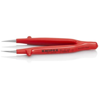 Knipex 130mm Nickel Plated Steel Smooth Tweezer 92 27 61
