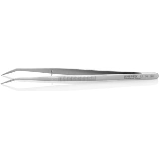Knipex Stainless Steel Serrated Tweezer 155mm Non-Magnetisable Anti-Acid IEC 60900:2004 92 34 36