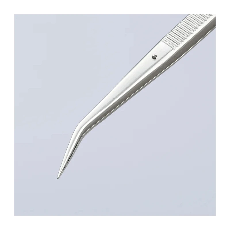 Knipex Stainless Steel Serrated Tweezer 155mm Non-Magnetisable Anti-Acid IEC 60900:2004 92 34 36