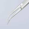 Knipex Stainless Steel Serrated Tweezer 155mm Non-Magnetisable Anti-Acid IEC 60900:2004 92 34 36