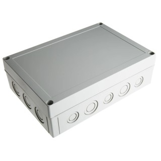 Fibox Polycarbonate Enclosure Grey Lid IP66, IP67, IK08, 75 mm x 255 mm x 180 mm 