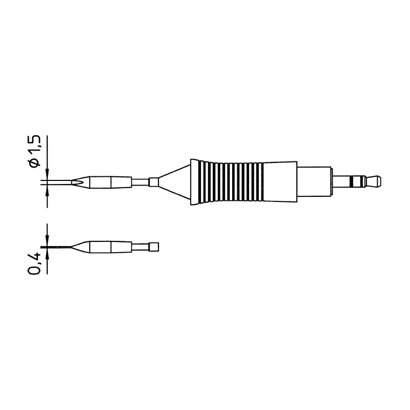 Weller 1.5 mm Screwdriver Soldering Iron Tip 19 mm Length RTM 015 S ou RT4 T0054460499
