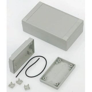 CAMDENBOSS 7000 Series Grey Grey Lid ABS Enclosure IP65 45 mm x 127 mm x 75 mm CRDCGG005
