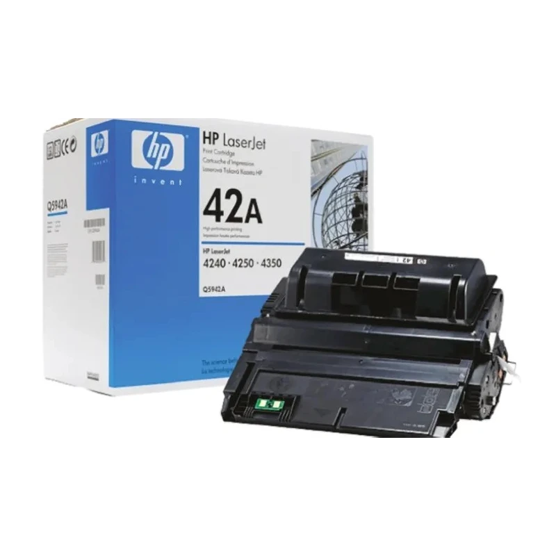 Hewlett Packard Black Toner Cartridge Compatible with 4350dtnsl, 4350n, 4250dtn, 4350tn, 4250n, 4250, 4250tn, 4350dtn Q5942A