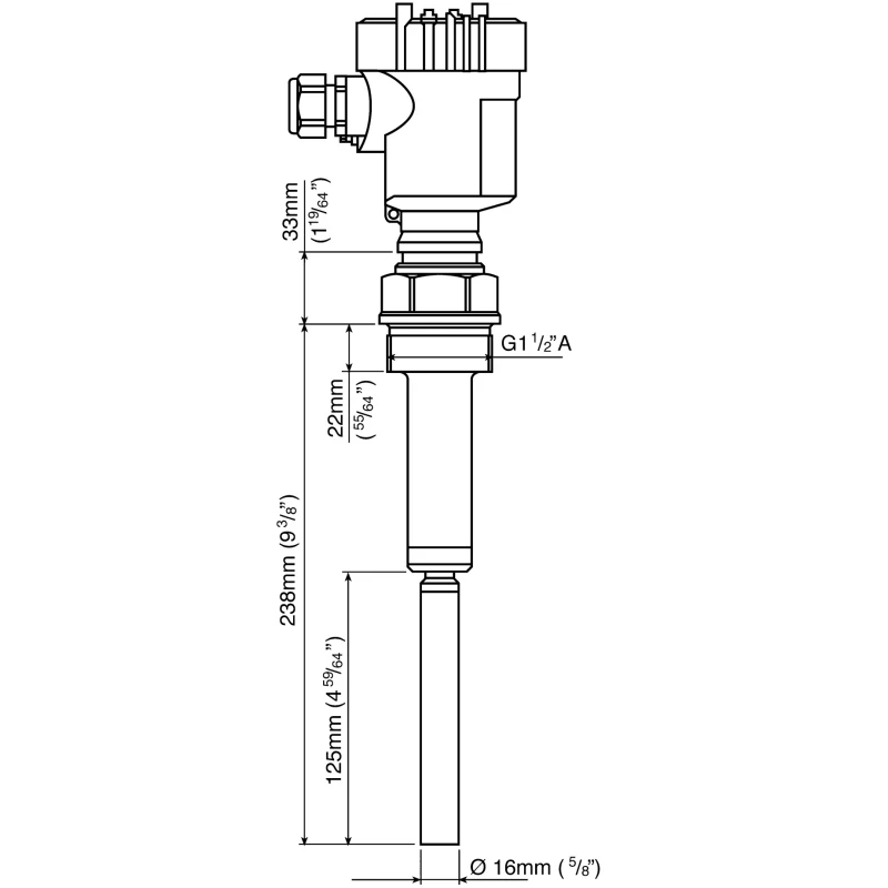 Vega Vibrating Rod Level Switch Plastic Housing Silicone Gasket Free Mounting VB61.XXAGDRKMX