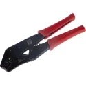 RS PRO Crimp Tool for Insulated Spade Connectors 1.5 to 6 mm² Ratchet Action Thermoplastic Grip 499-2313
