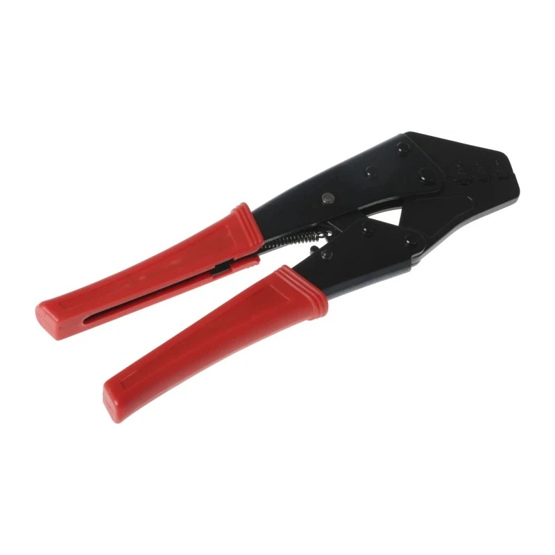 RS PRO Crimp Tool for Insulated Spade Connectors 1.5 to 6 mm² Ratchet Action Thermoplastic Grip 499-2313