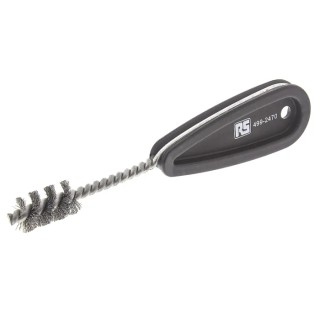 RS PRO Steel Pipe Cleaning Brush for Pipe Diameter 15 mm, Plastic Handle, Steel Bristles 499-2470