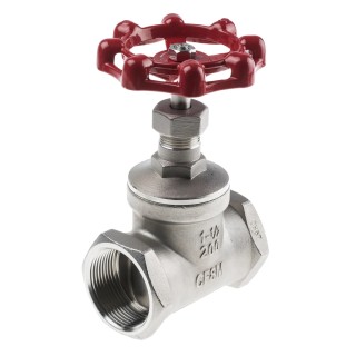 RS PRO Stainless Steel Globe Valve Threaded 32 bar 1.5 in Female G Thread 200°C 200WOG 499-2600