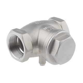 RS PRO Stainless Steel Threaded BSP Single Check Valve 1 to 1/2 in, 14 bar 499-2672