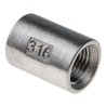 RS PRO Stainless Steel Pipe Fitting Socket Circular Socket Female G 1/4 in x Female G 1/4 in 499-2903