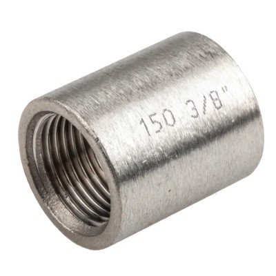 RS PRO Stainless Steel Pipe Fitting Socket Circular Socket Female G 3/8 in x Female G 3/8 in 499-2919