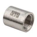 RS PRO Stainless Steel Pipe Fitting Socket Circular Socket Female G 3/8 in x Female G 3/8 in 499-2919
