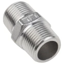 RS PRO Stainless Steel Pipe Fitting Straight Hexagon Nipple Male 3/8 in x Male 3/8 in 499-2947