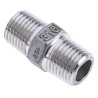 RS PRO Stainless Steel Pipe Fitting Straight Hexagon Nipple Male 1/4 in x Male 1/4 in 499-2931