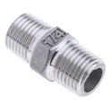 RS PRO Stainless Steel Pipe Fitting Straight Hexagon Nipple Male 1/4 in x Male 1/4 in 499-2931