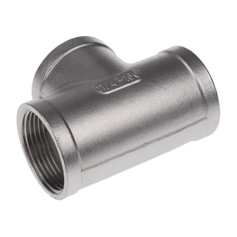 RS PRO Stainless Steel Pipe Fitting Circular Tee Female G Threaded 1-1/4 in x Female G Threaded 1-1/4 in x Female 499-3114