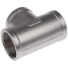 RS PRO Stainless Steel Pipe Fitting Circular Tee Female G Threaded 1-1/4 in x Female G Threaded 1-1/4 in x Female 499-3114