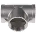 RS PRO Stainless Steel Pipe Fitting Circular Tee Female G Threaded 1-1/4 in x Female G Threaded 1-1/4 in x Female 499-3114