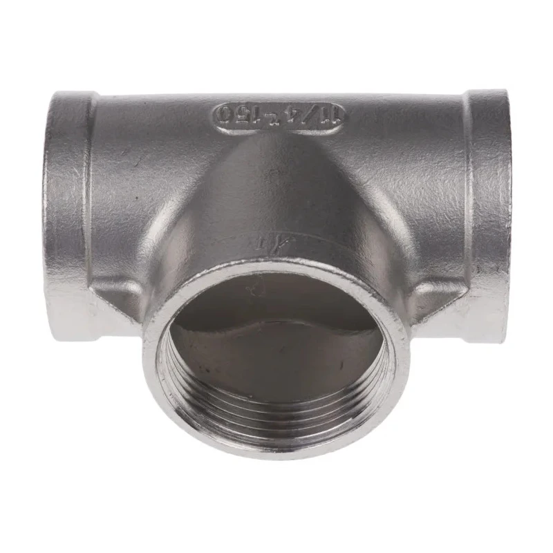 RS PRO Stainless Steel Pipe Fitting Circular Tee Female G Threaded 1-1/4 in x Female G Threaded 1-1/4 in x Female 499-3114