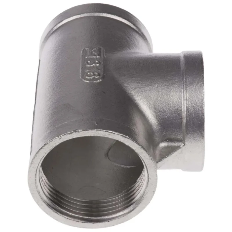 RS PRO Stainless Steel Pipe Fitting Circular Tee Female G Threaded 1-1/4 in x Female G Threaded 1-1/4 in x Female 499-3114