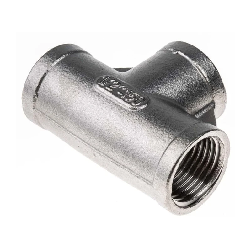 RS PRO Stainless Steel Pipe Fitting Tee Circular 1/2 in Female G Threaded x 1/2 in Female G Threaded x 1/2 in 499-2981