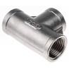 RS PRO Stainless Steel Pipe Fitting Tee Circular 1/2 in Female G Threaded x 1/2 in Female G Threaded x 1/2 in 499-2981